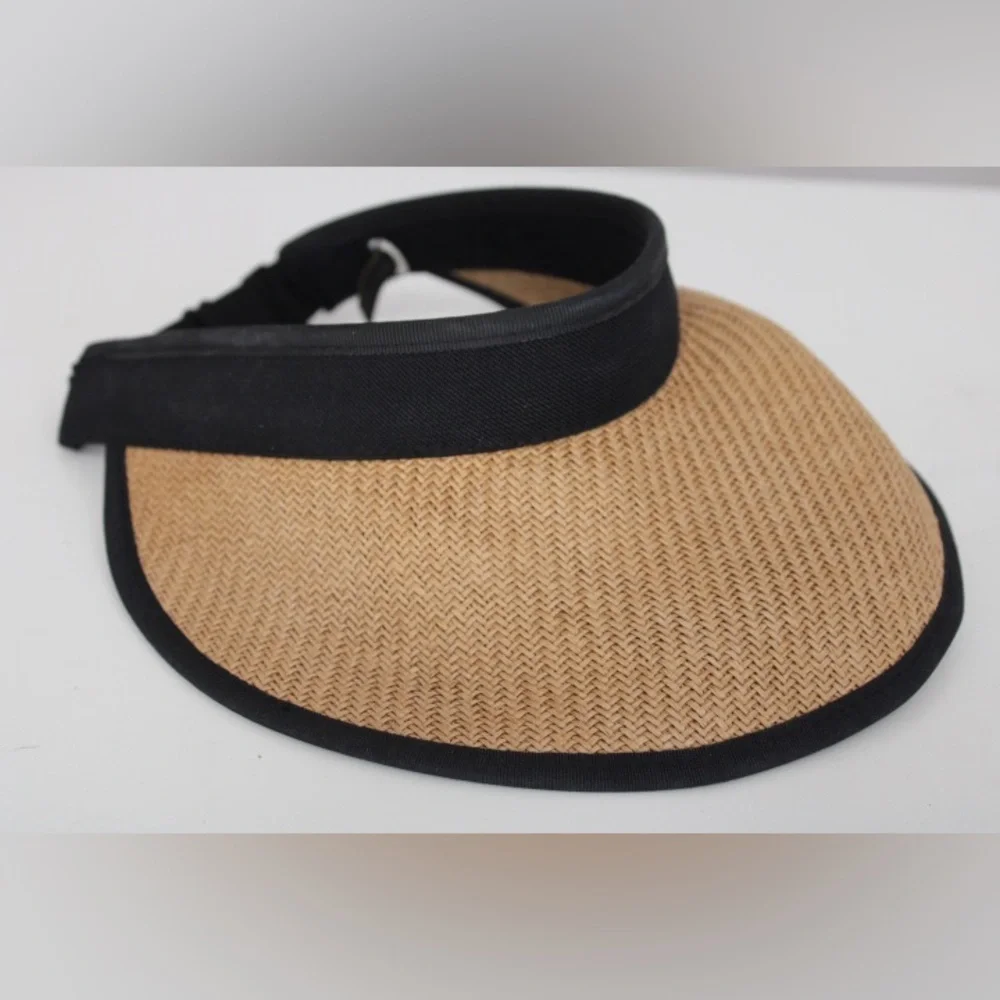 Touché Collection Beige/Black Visor Hat